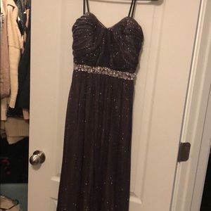 Long strapless dress